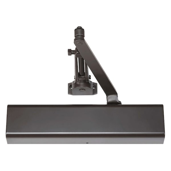 Tri-Packed, Hold Open Door Closer, Adjustable Size 1-6, Dark Bronze Painted